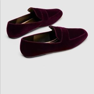 Zara Velvet Loafers